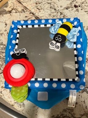 Sassy Tummy Time Floor Mirror Developmental Baby Toy Newborn-12 Months Pre-owned